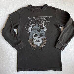 Vans Off the Wall Tour 1966 Men (S) Long Sleeve Viking Skull T Shirt
